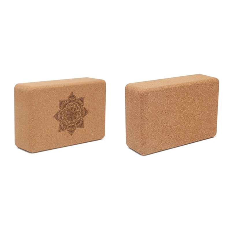 Yoga-Block aus Kork – Fitnessblock für Dehnübungen, Körperhaltung & Balance, ideal für Yoga, Pilates & Gym